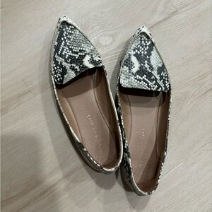 Madden girl snakeskin pointed toe flats